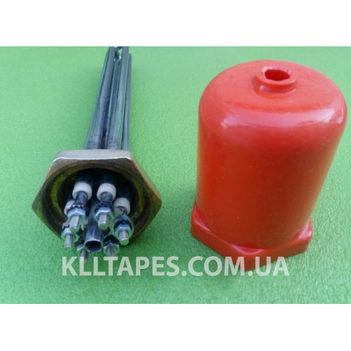 Блок ТЕН прямий 3000 W (220/380 V) на різьбі 1 1/4 Блок ТЕН прямий 3000 W (220/380 V) на різьбі 1 1/4