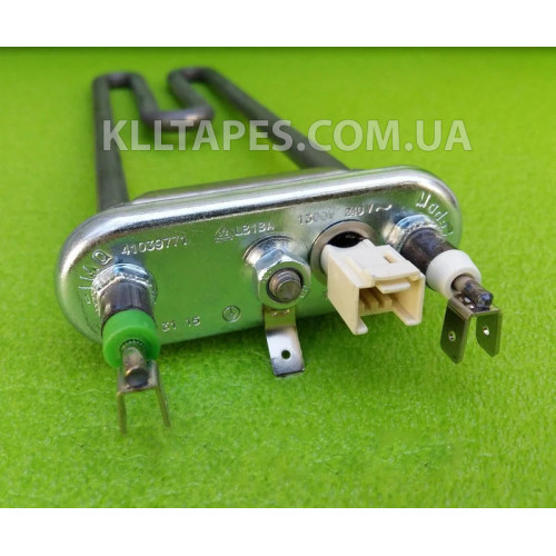 Тен на пральну машину 1300 W / 240V / L=240мм (в комплекті з датчиком) / з бортиком Thermowatt, Італія Тен на пральну машину 1300 W / 240V / L=240мм (в комплекті з датчиком) / з бортиком Thermowatt, Італія