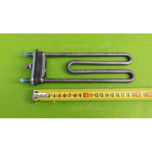 Тен на пральну машину 2000W / L=203мм / 2 запобіжника / з бортиком (з отвором під датчик) Thermowatt Тен на пральну машину 2000W / L=203мм / 2 запобіжника / з бортиком (з отвором під датчик) Thermowatt