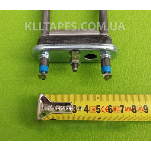 Тен на пральну машину 2000W / L=203мм / 2 запобіжника / з бортиком (з отвором під датчик) Thermowatt Тен на пральну машину 2000W / L=203мм / 2 запобіжника / з бортиком (з отвором під датчик) Thermowatt