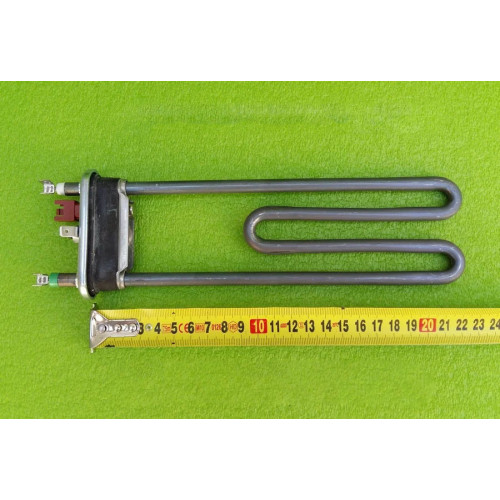 Тен на пральну машину 2200 W / 230V / L=224мм (в комплекті з датчиком) / з бортиком Thermowatt, Італія Тен на пральну машину 2200 W / 230V / L=224мм (в комплекті з датчиком) / з бортиком Thermowatt, Італія