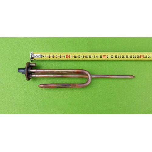 Тэндля бойлера 1500W мідний, гнутий, на фланці Ø48мм (з місцем під анод М6) Thermowatt, Італія Тэндля бойлера 1500W мідний, гнутий, на фланці Ø48мм (з місцем під анод М6) Thermowatt, Італія