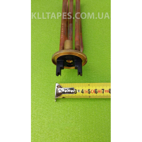 Тэндля бойлера 1500W мідний, гнутий, на фланці Ø48мм (з місцем під анод М6) Thermowatt, Італія Тэндля бойлера 1500W мідний, гнутий, на фланці Ø48мм (з місцем під анод М6) Thermowatt, Італія