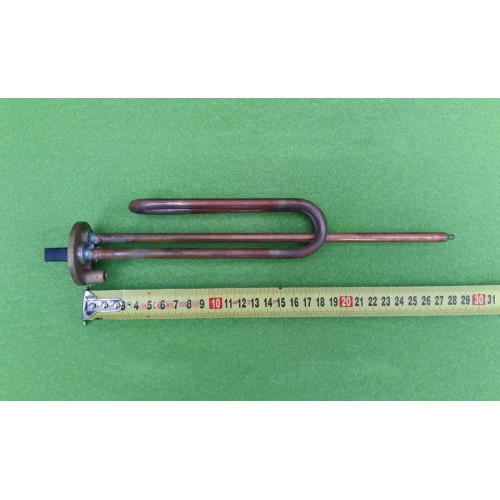 Тен гнутий мідний для бойлера 2000W / фланець Ø48мм (з місцем під анод M6) SANAL, Туреччина Тен гнутий мідний для бойлера 2000W / фланець Ø48мм (з місцем під анод M6) SANAL, Туреччина