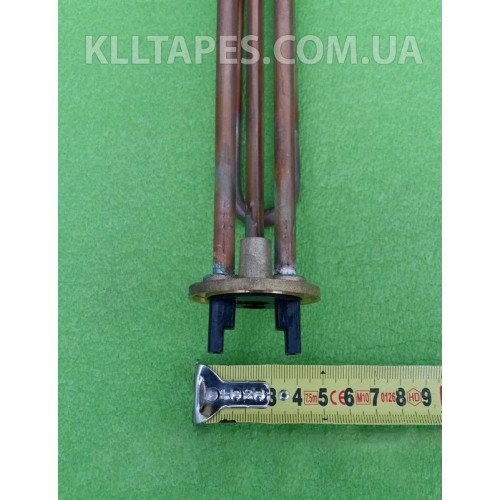 Тен гнутий мідний для бойлера 2000W / фланець Ø48мм (з місцем під анод M6) SANAL, Туреччина Тен гнутий мідний для бойлера 2000W / фланець Ø48мм (з місцем під анод M6) SANAL, Туреччина