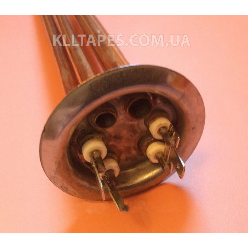 Тен для бойлерів Thermex 2000W з МІДІ (на фланці Ø63мм) з 2 трубками під термодатчики Balcik, Туреччина Тен для бойлерів Thermex 2000W з МІДІ (на фланці Ø63мм) з 2 трубками під термодатчики Balcik, Туреччина