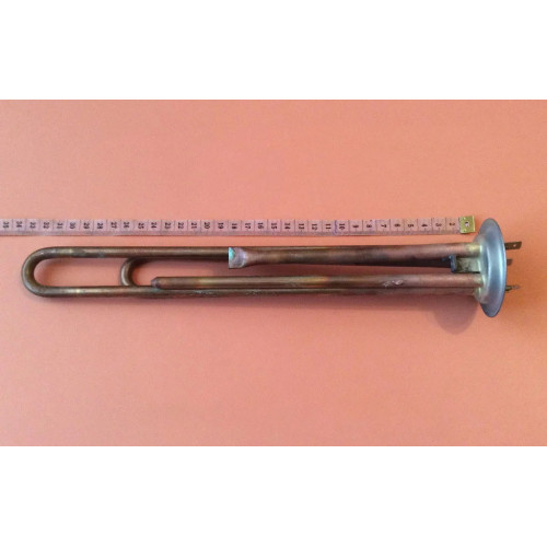 Тэн для бойлеров Thermex 2000W из МЕДИ двойной (на фланце Ø63мм) c 2 трубками под термодатчики FER, Турция Тэн для бойлеров Thermex 2000W из МЕДИ двойной (на фланце Ø63мм) c 2 трубками под термодатчики FER, Турция