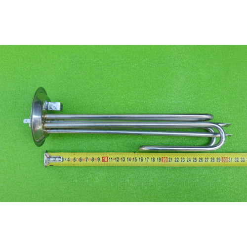 Тэн SINAN 2500W двойной из нержавейки (на фланце Ø92мм) с 2-мя трубками под термостаты для бойлеров Турция Тэн SINAN 2500W двойной из нержавейки (на фланце Ø92мм) с 2-мя трубками под термостаты для бойлеров Турция